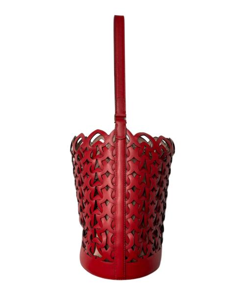 Kate Spade（ケイトスペード）Kate Spade (ケイトスペード) ドリー ミディアム バケット ワンショルダーバッグ レッドの古着・服飾アイテム