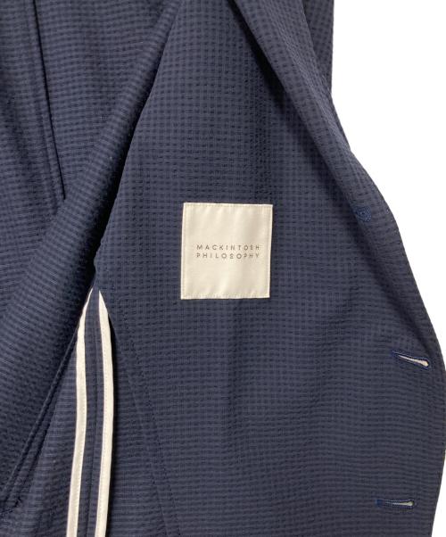 MACKINTOSH PHILOSOPHY（マッキントッシュ フィロソフィー）MACKINTOSH PHILOSOPHY (マッキントッシュ フィロソフィー) シアーサッカージャケット ネイビー サイズ:40Rの古着・服飾アイテム