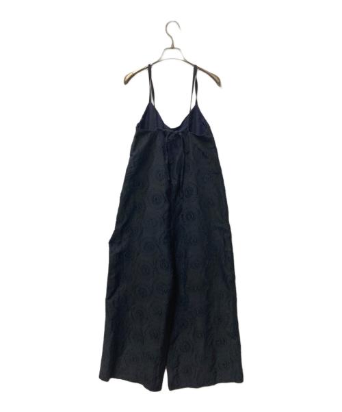 TOMORROW LAND collection（トゥモローランドコレクション）TOMORROW LAND collection (トゥモローランドコレクション) サンフラワージャカード サロペット ネイビー サイズ:36の古着・服飾アイテム