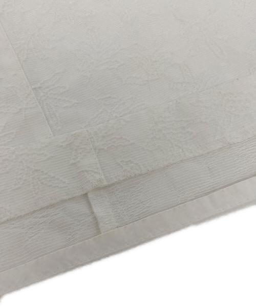 BALLSEY（ボールジィ）BALLSEY (ボールジィ) ジャガードフラワースカート ホワイト サイズ:36の古着・服飾アイテム