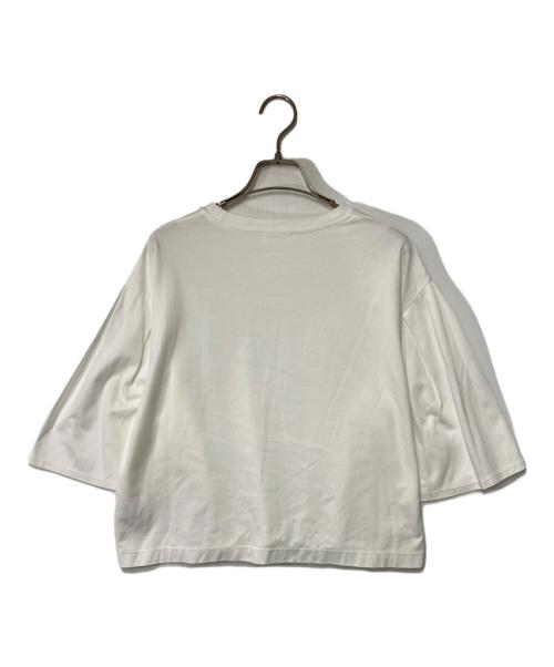 BALLSEY（ボールジィ）BALLSEY (ボールジィ) スーピマコットンモクロディ タックスリーブプルオーバー ホワイト サイズ:Sの古着・服飾アイテム