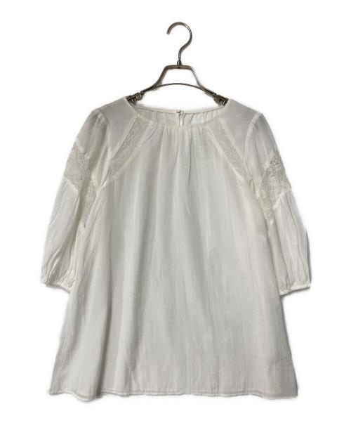 ANAYI（アナイ）ANAYI (アナイ) レースブラウス ホワイト サイズ:38の古着・服飾アイテム