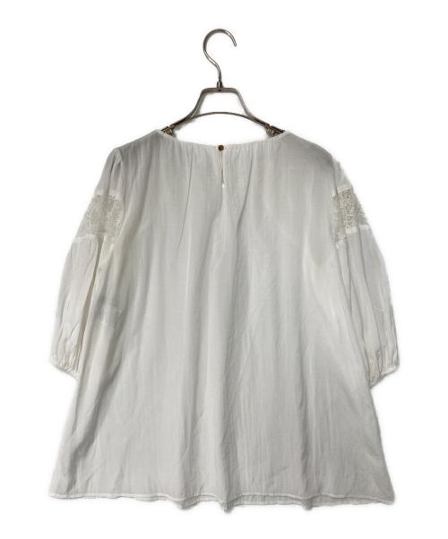 ANAYI（アナイ）ANAYI (アナイ) レースブラウス ホワイト サイズ:38の古着・服飾アイテム