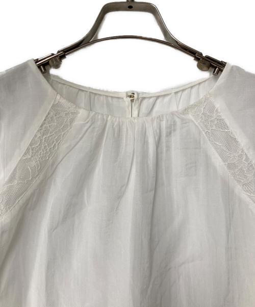 ANAYI（アナイ）ANAYI (アナイ) レースブラウス ホワイト サイズ:38の古着・服飾アイテム