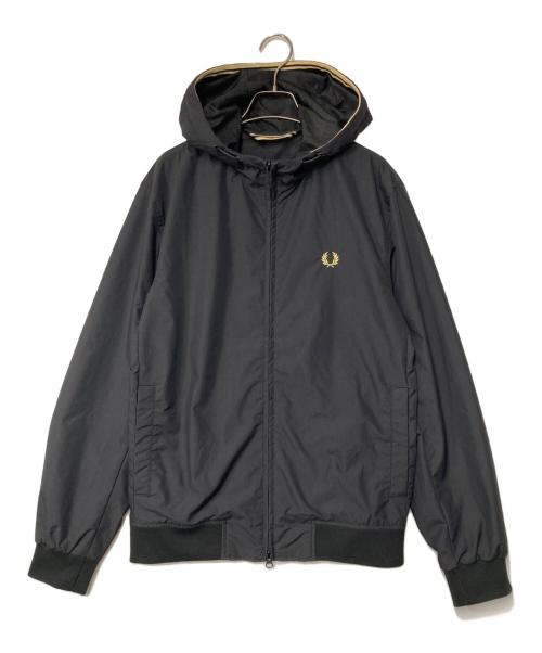 FRED PERRY（フレッドペリー）FRED PERRY (フレッドペリー) フーデッドナイロンジャケット ブラック サイズ:Sの古着・服飾アイテム
