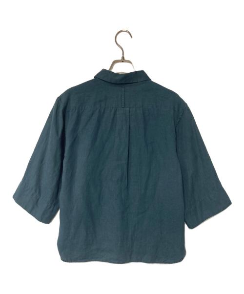 MARGARET HOWELL（マーガレットハウエル）MARGARET HOWELL (マーガレットハウエル) リネンプルオーバーシャツ グリーン サイズ:1の古着・服飾アイテム