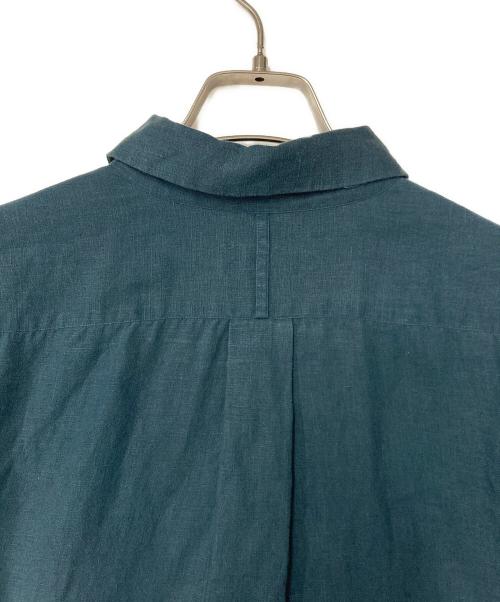 MARGARET HOWELL（マーガレットハウエル）MARGARET HOWELL (マーガレットハウエル) リネンプルオーバーシャツ グリーン サイズ:1の古着・服飾アイテム
