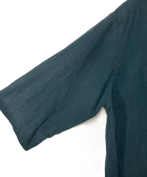 MARGARET HOWELL（マーガレットハウエル）MARGARET HOWELL (マーガレットハウエル) リネンプルオーバーシャツ グリーン サイズ:1の古着・服飾アイテム