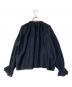 BALLSEY (ボールジィ) シルクコットン ネックギャザーブラウス ネイビー サイズ:36：5000円
