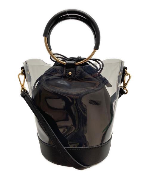 MARCO BIANCHINI（マルコビアンキーニ）MARCO BIANCHINI (マルコビアンキーニ) 2WAYショルダーバッグ　クリアバッグ ブラックの古着・服飾アイテム