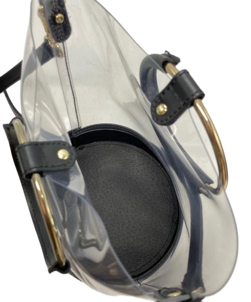 MARCO BIANCHINI（マルコビアンキーニ）MARCO BIANCHINI (マルコビアンキーニ) 2WAYショルダーバッグ　クリアバッグ ブラックの古着・服飾アイテム