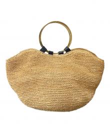 VIOLAd'ORO（ヴィオラドーロ）の古着「ハンドバッグ カゴバッグ」｜ベージュ