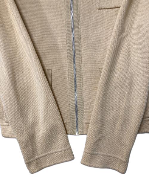 Salvatore Ferragamo（サルヴァトーレ フェラガモ）Salvatore Ferragamo (サルヴァトーレ フェラガモ) コットンニットジャケット イタリア製 ベージュ サイズ:Mの古着・服飾アイテム