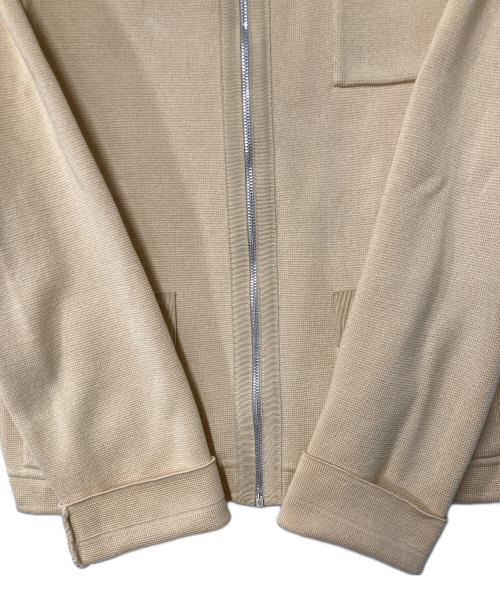 Salvatore Ferragamo（サルヴァトーレ フェラガモ）Salvatore Ferragamo (サルヴァトーレ フェラガモ) コットンニットジャケット イタリア製 ベージュ サイズ:Mの古着・服飾アイテム