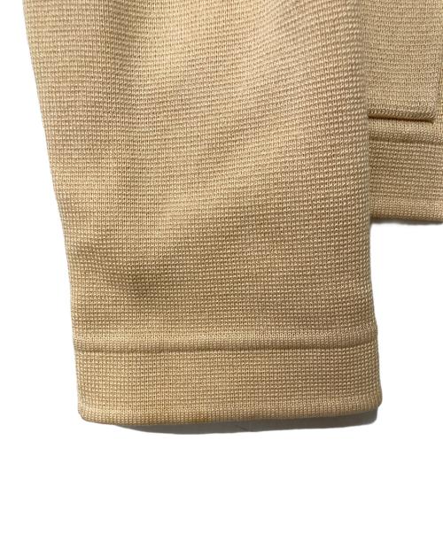 Salvatore Ferragamo（サルヴァトーレ フェラガモ）Salvatore Ferragamo (サルヴァトーレ フェラガモ) コットンニットジャケット イタリア製 ベージュ サイズ:Mの古着・服飾アイテム