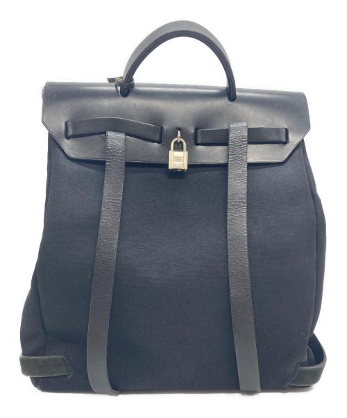 HERMES（エルメス）HERMES (エルメス) 00's エールバッグアドPM フランス製 ブラックの古着・服飾アイテム