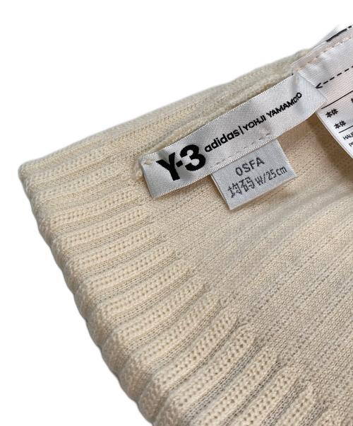 Y-3（ワイスリー）Y-3 (ワイスリー) BEANIE 3S アイボリー×ブラックの古着・服飾アイテム