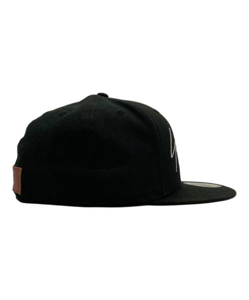 Yohji Yamamoto pour homme（ヨウジヤマモト プールオム）Yohji Yamamoto pour homme (ヨウジヤマモト プールオム) New Era (ニューエラ) 59FIFTY ロゴキャップ ブラック サイズ:71/2の古着・服飾アイテム