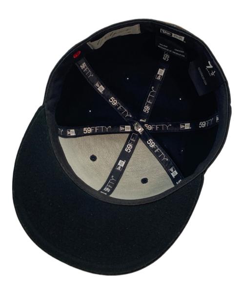Yohji Yamamoto pour homme（ヨウジヤマモト プールオム）Yohji Yamamoto pour homme (ヨウジヤマモト プールオム) New Era (ニューエラ) 59FIFTY ロゴキャップ ブラック サイズ:71/2の古着・服飾アイテム