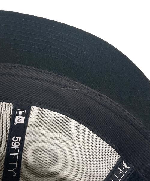 Yohji Yamamoto pour homme（ヨウジヤマモト プールオム）Yohji Yamamoto pour homme (ヨウジヤマモト プールオム) New Era (ニューエラ) 59FIFTY ロゴキャップ ブラック サイズ:71/2の古着・服飾アイテム