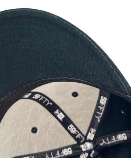 Yohji Yamamoto pour homme（ヨウジヤマモト プールオム）Yohji Yamamoto pour homme (ヨウジヤマモト プールオム) New Era (ニューエラ) 59FIFTY ロゴキャップ ブラック サイズ:71/2の古着・服飾アイテム