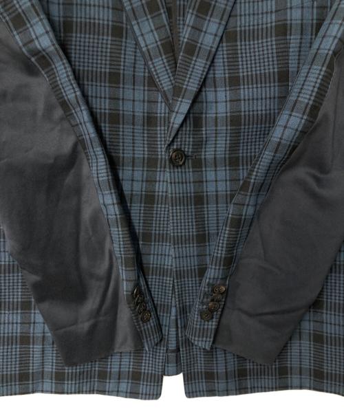PAUL SMITH（ポールスミス）PAUL SMITH (ポールスミス) チェックテーラードジャケット PM-SL-74064 ネイビー×ブラック サイズ:Lの古着・服飾アイテム