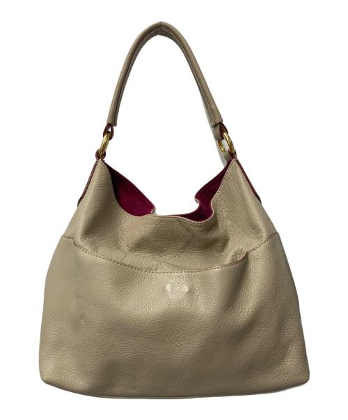 Roberta di camerino（ロベルタ ディ カメリーノ）Roberta di camerino (ロベルタ ディ カメリーノ) ワンショルダーバッグ ベージュ×ピンクの古着・服飾アイテム