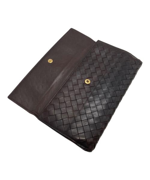 BOTTEGA VENETA（ボッテガベネタ）BOTTEGA VENETA (ボッテガベネタ) イントレチャート 長財布 134075 ブラウンの古着・服飾アイテム