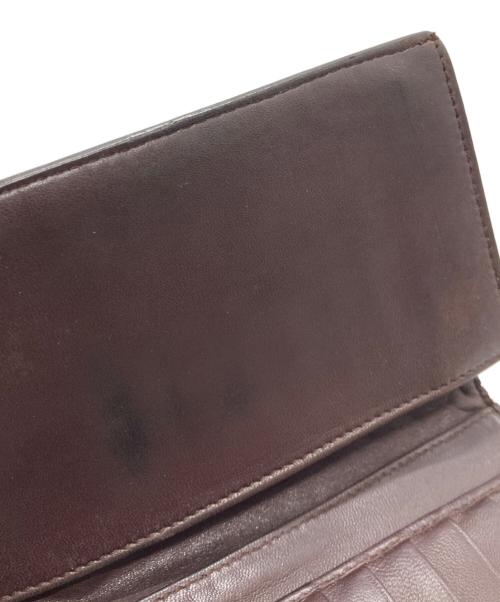 BOTTEGA VENETA（ボッテガベネタ）BOTTEGA VENETA (ボッテガベネタ) イントレチャート 長財布 134075 ブラウンの古着・服飾アイテム