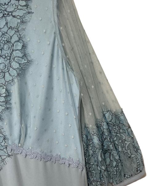 CHRISCELIN（クリスセリーン）CHRISCELIN (クリスセリーン) 刺繍ワンピース 311-1651 ブルー サイズ:42の古着・服飾アイテム