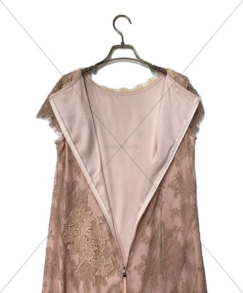 CHRISCELIN（クリスセリーン）CHRISCELIN (クリスセリーン) レースワンピース 301-1630 ピンク サイズ:42の古着・服飾アイテム