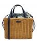 Kate Spade（ケイトスペード）の古着「SAM WICKER カゴショルダーバッグ」｜ベージュ