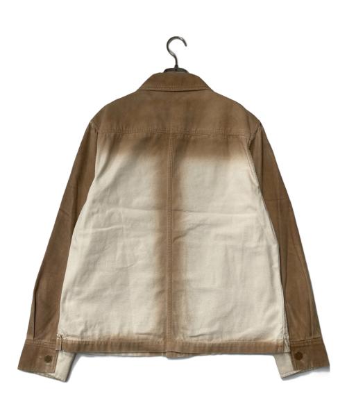 Acne studios（アクネ ストゥディオス）ACNE STUDIOS (アクネ ストゥディオス) Omaro Bleached Cotton Canvas Jacket ベージュ×アイボリー サイズ:48の古着・服飾アイテム
