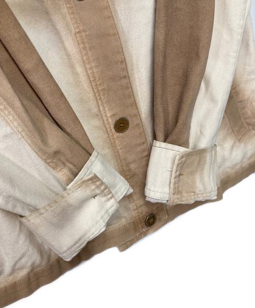 Acne studios（アクネ ストゥディオス）ACNE STUDIOS (アクネ ストゥディオス) Omaro Bleached Cotton Canvas Jacket ベージュ×アイボリー サイズ:48の古着・服飾アイテム