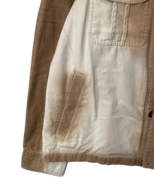 Acne studios（アクネ ストゥディオス）ACNE STUDIOS (アクネ ストゥディオス) Omaro Bleached Cotton Canvas Jacket ベージュ×アイボリー サイズ:48の古着・服飾アイテム