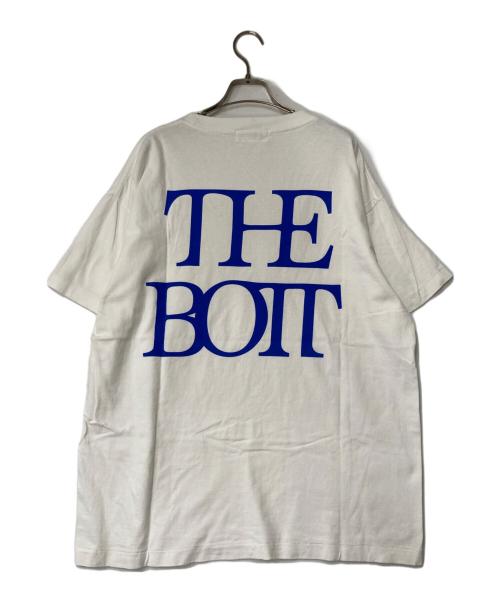 BoTT（ボット）BoTT (ボット) プリントTシャツ ホワイト×ブルー サイズ:XLの古着・服飾アイテム