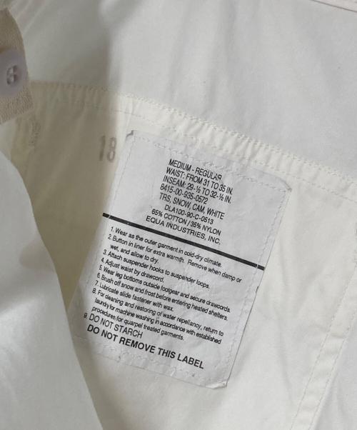 US ARMY（ユーエスアーミー）US ARMY (ユーエスアーミー) スノーカモパンツ 8415-00-965-0513 DLA100-90-C-0513 ホワイト サイズ:SIZE M-Rの古着・服飾アイテム