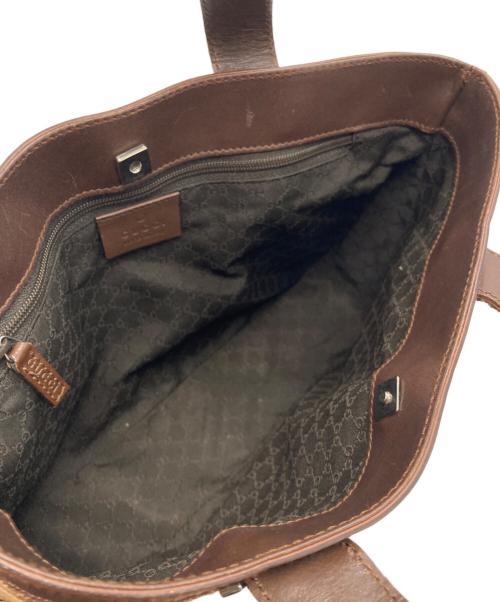 GUCCI（グッチ）GUCCI (グッチ) ハンドバッグ ブラウンの古着・服飾アイテム