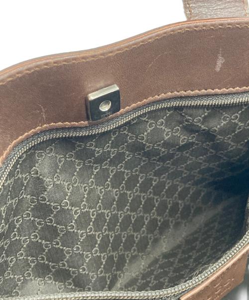 GUCCI（グッチ）GUCCI (グッチ) ハンドバッグ ブラウンの古着・服飾アイテム