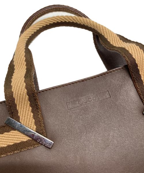 GUCCI（グッチ）GUCCI (グッチ) ハンドバッグ ブラウンの古着・服飾アイテム