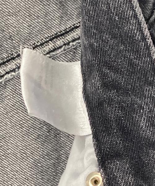 Saint martin（セント・マーチン）Saint martin (セント・マーチン) ワイドサイドラインデニムパンツ ブラック×レッド サイズ:Mの古着・服飾アイテム