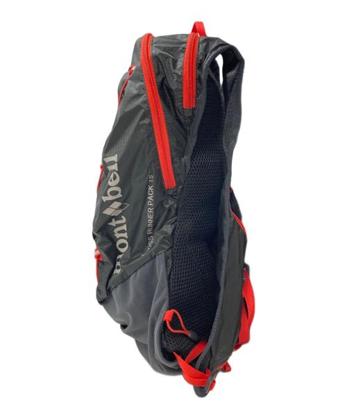 mont-bell（モンベル）mont-bell (モンベル) CROSS RUNNER PACK 15 クロスランナーパック 1123870 ブラック×グレー×レッドの古着・服飾アイテム