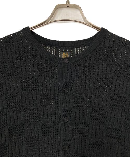 BATONER（バトナ―）BATONER (バトナ―) ヘンリーネック ニット ポロシャツ ブラック サイズ:3の古着・服飾アイテム