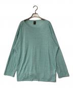 BATONERバトナ―）の古着「リネンクルーネックニット BN-24SM-081」｜グリーン