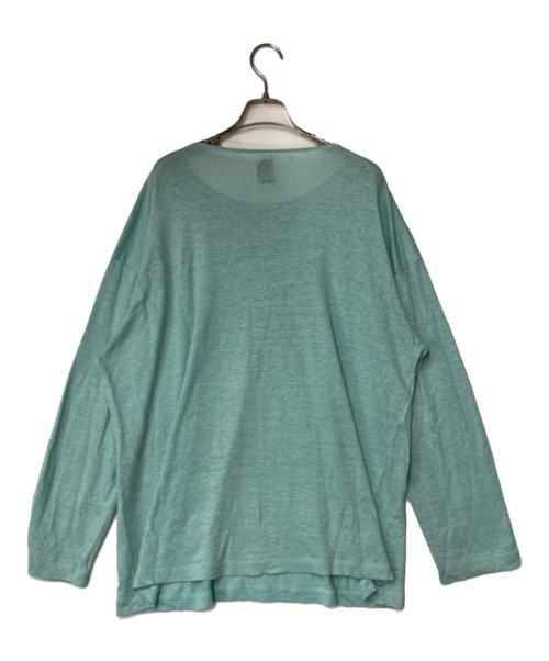 BATONER（バトナ―）BATONER (バトナ―) リネンクルーネックニット BN-24SM-081 グリーン サイズ:2の古着・服飾アイテム