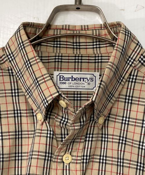 Burberry's（バーバリー）Burberry's (バーバリーズ) ノバチェックシャツ D-TK6330 ベージュ サイズ:39の古着・服飾アイテム