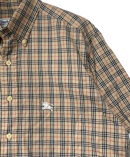 Burberry's（バーバリー）Burberry's (バーバリーズ) ノバチェックシャツ D-TK6330 ベージュ サイズ:39の古着・服飾アイテム