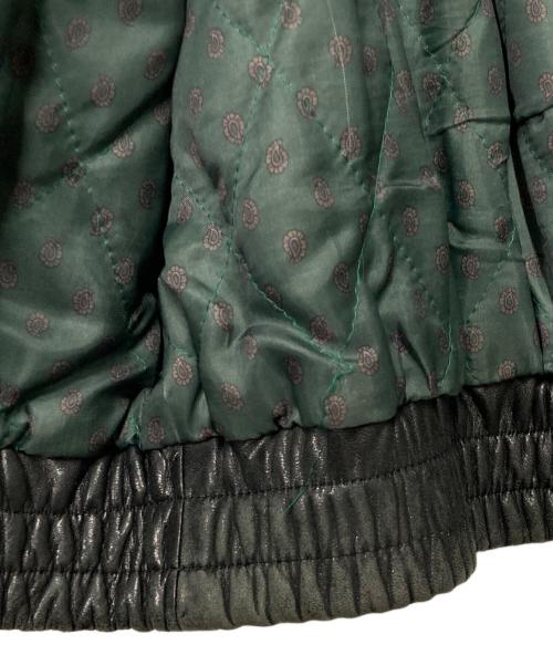 USED（ユーズド）USED (ユーズド) カウレザージャケット ブラック サイズ:Lの古着・服飾アイテム