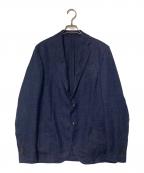 LARDINIラルディーニ）の古着「段返り 3B リネンウール テーラードジャケット」｜ネイビー