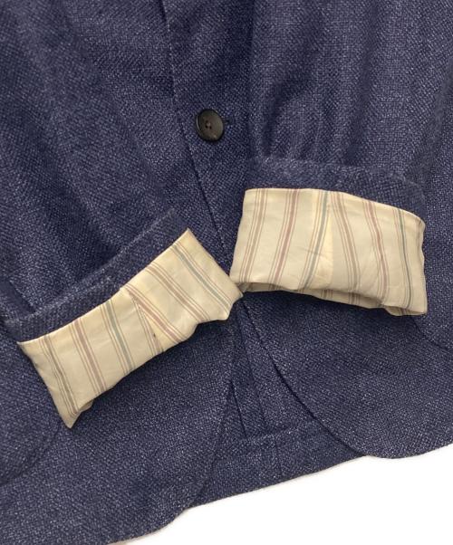 LARDINI（ラルディーニ）LARDINI (ラルディーニ) 段返り 3B リネンウール テーラードジャケット ネイビー サイズ:48の古着・服飾アイテム